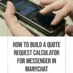 How to Build a Quote-Request Calculator for Messenger in ManyChat blog title overlay