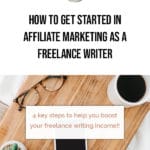 How to Get Started in Affiliate Marketing as a Freelance Writer blog title overlay