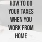 How to Do Your Taxes when You Work from Home blog title overlay