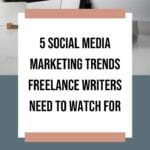 5 Social Media Marketing Trends Freelance Writers Need to Watch for in 2020 blog title overlay