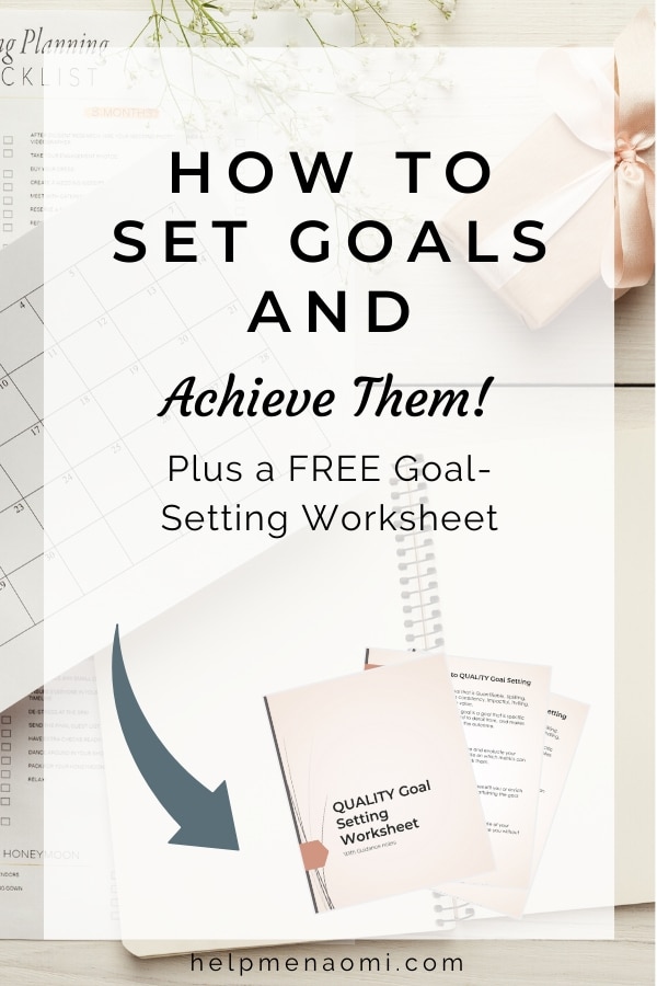How to set goals and achieve them blog title overlay