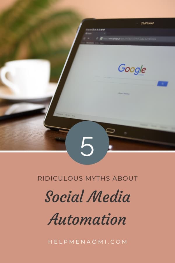 5 Ridiculous Myths about Social Media Automation blog title overlay