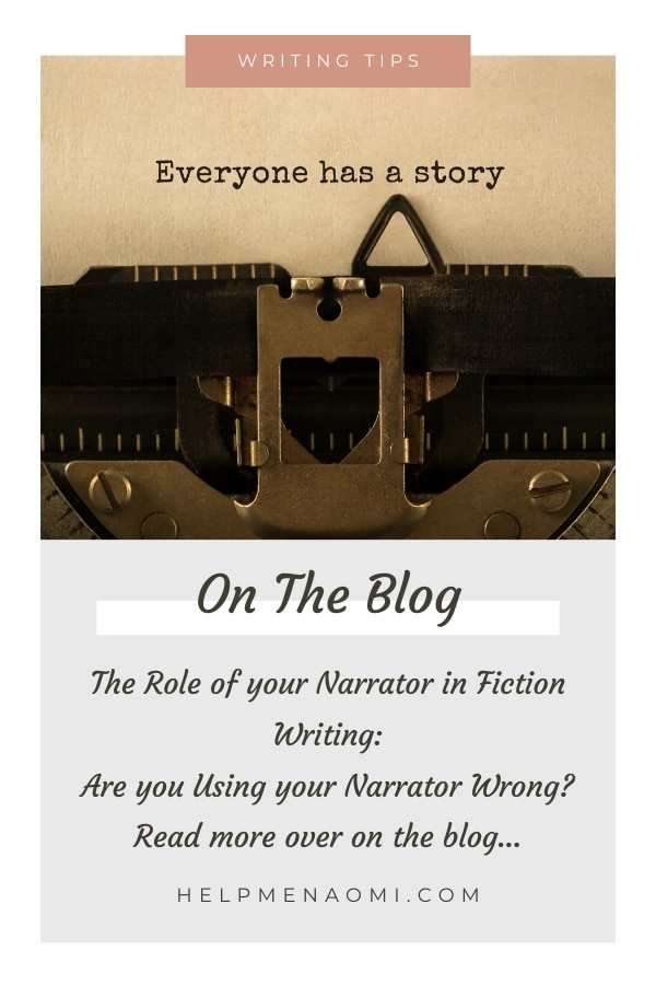 The Role of your Narrator in Fiction Writing: Are you Using your Narrator Wrong? blog title overlay