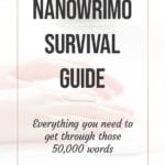 NaNoWriMo Survival Guide blog title overlay