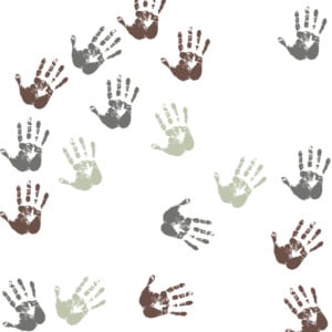 Create a seamless background effect on Instagram; Pattern with the handprint from my logo.