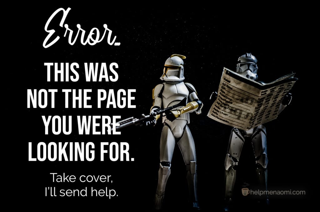 404 Error This was not the page you were looking for Stormtroopers studying a map