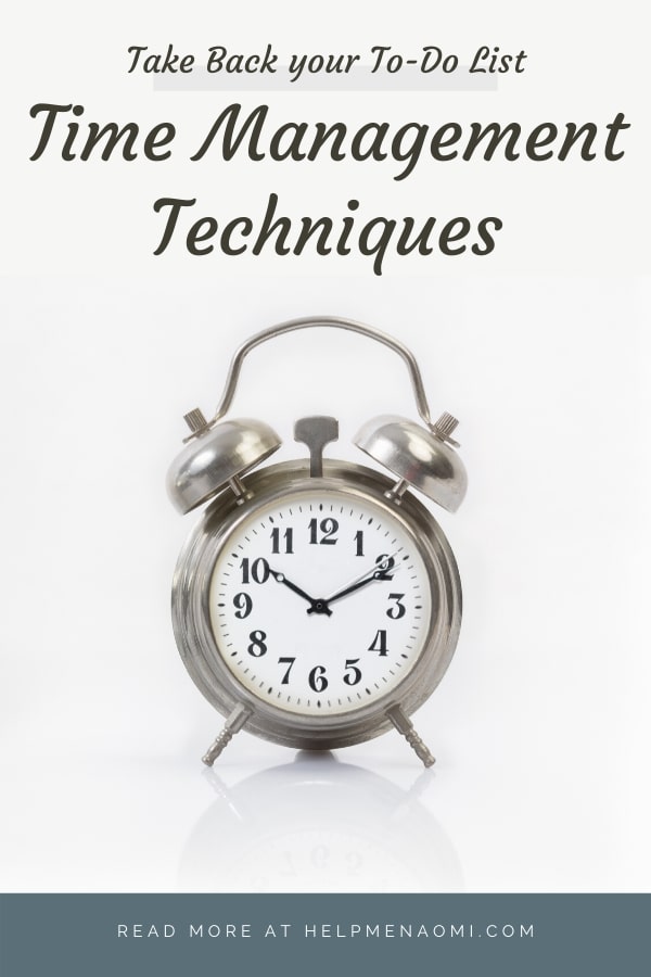 Time Management Techniques blog title overlay