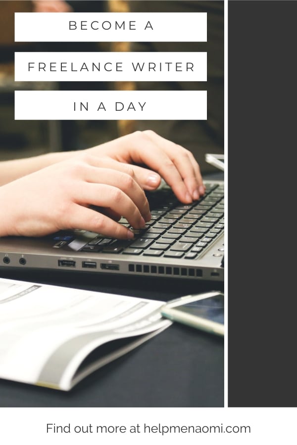 Become a Freelance Writer in a Day blog title overlay