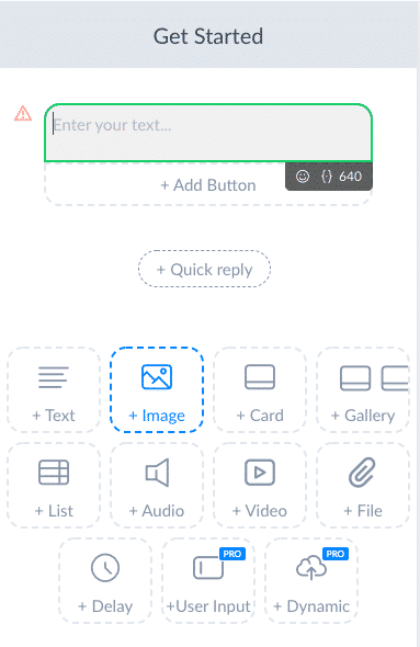 ManyChat Screenshot Renaming first message