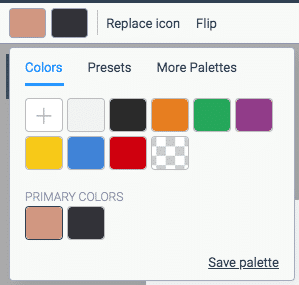 Visme Screenshot Color Selector