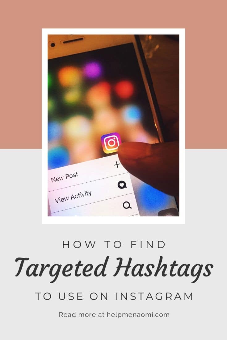 How to Find Great Hashtags to Market your Freelance Writing Business on Instagram blog title overlay