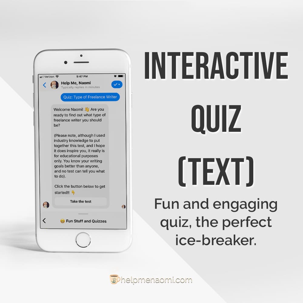ManyChat Templates Interactive Chatbot Quiz