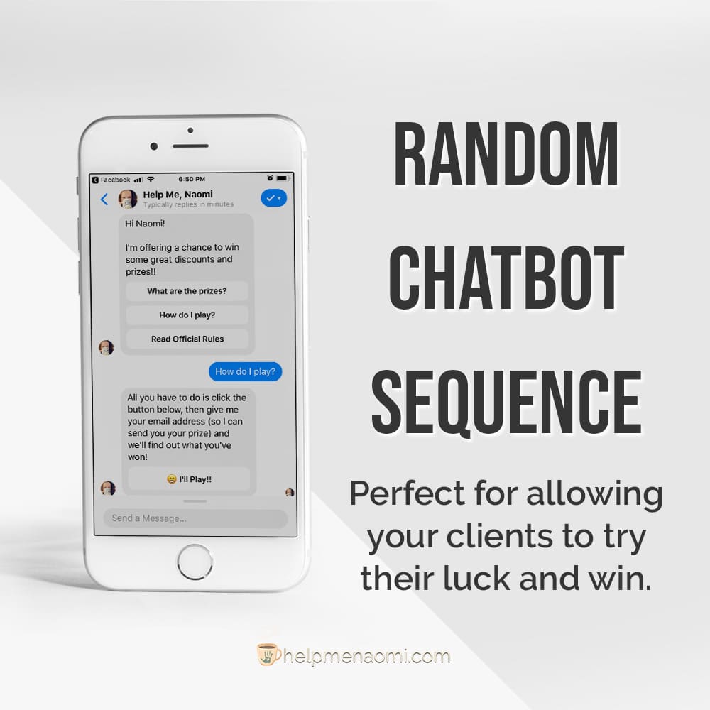 ManyChat Templates Random Chatbot Sequence