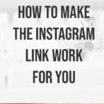 How to Make the Instagram Link Work for You blog title overlay review of taplink
